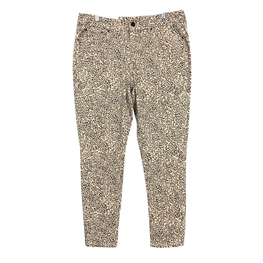 Seven7 Jeans Womens 16 Leopard Tummyless Skinny‎ High Rise Slimming Stretch NWT